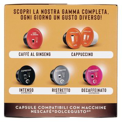 Espresso Decaffeinato Primia g 120, Compatibili Con Macchine Nescafè® Dolce  Gusto®, 16 Capsule